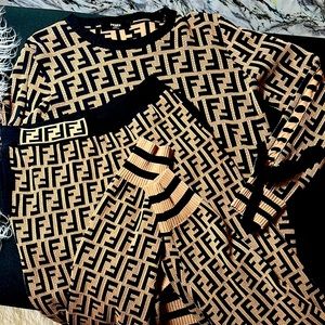 Fendi sweater and sweater leggings